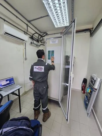 Control system and equipment room work