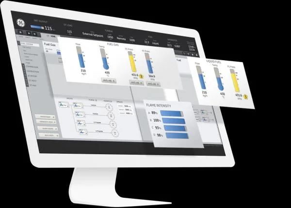 Industrial HMI software interface